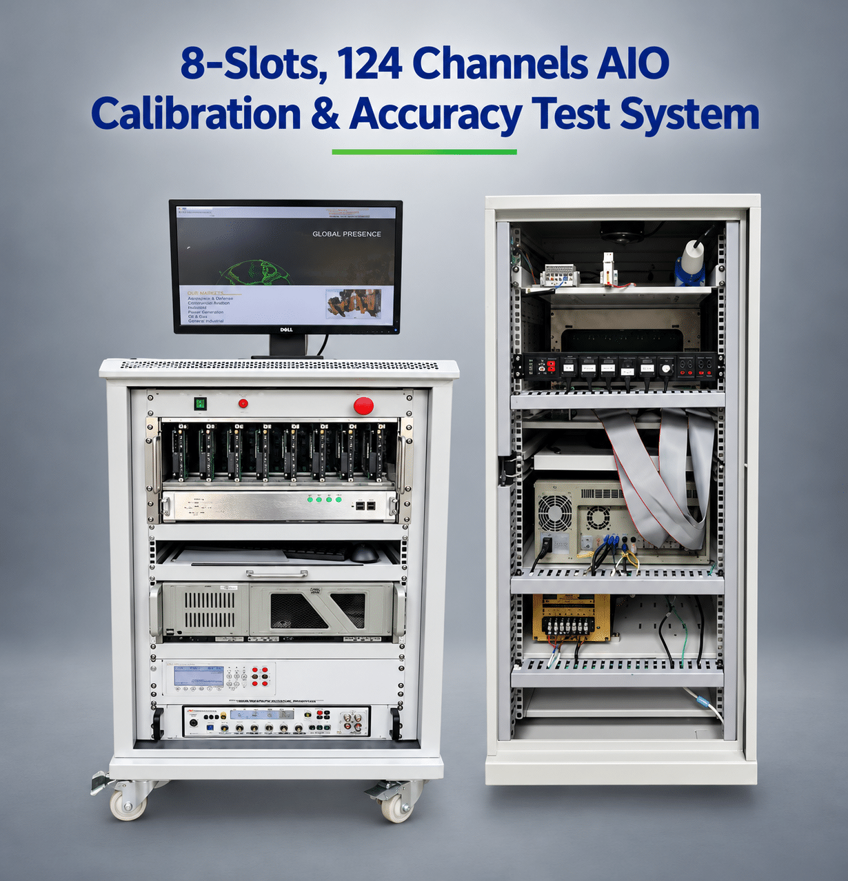 8-Slots, 124 Channels AIO Calibration & Accuracy Test System